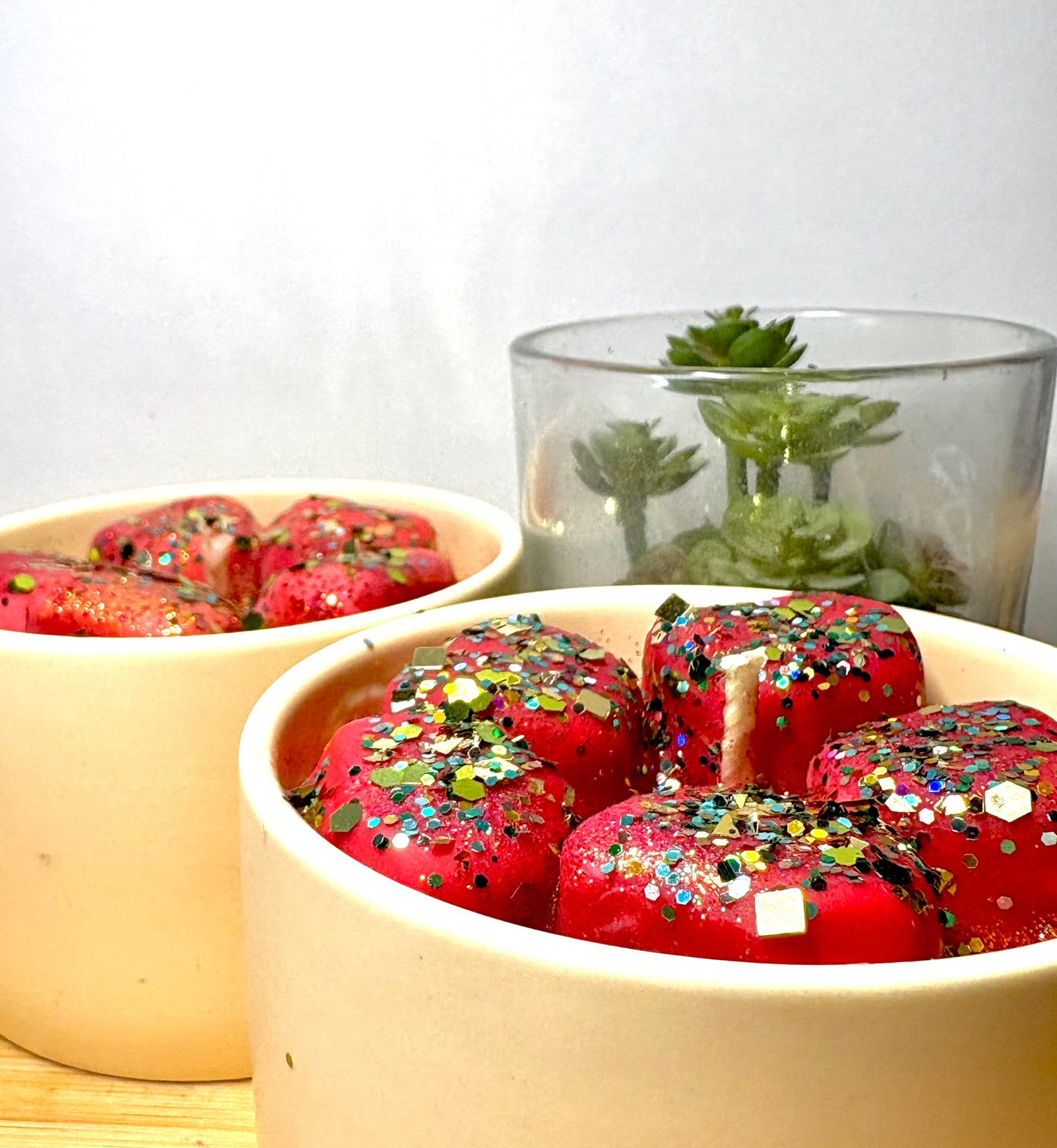 Le pommier🍎- bougie artisanale relaxante - céramique décos - dernière chance!🍀