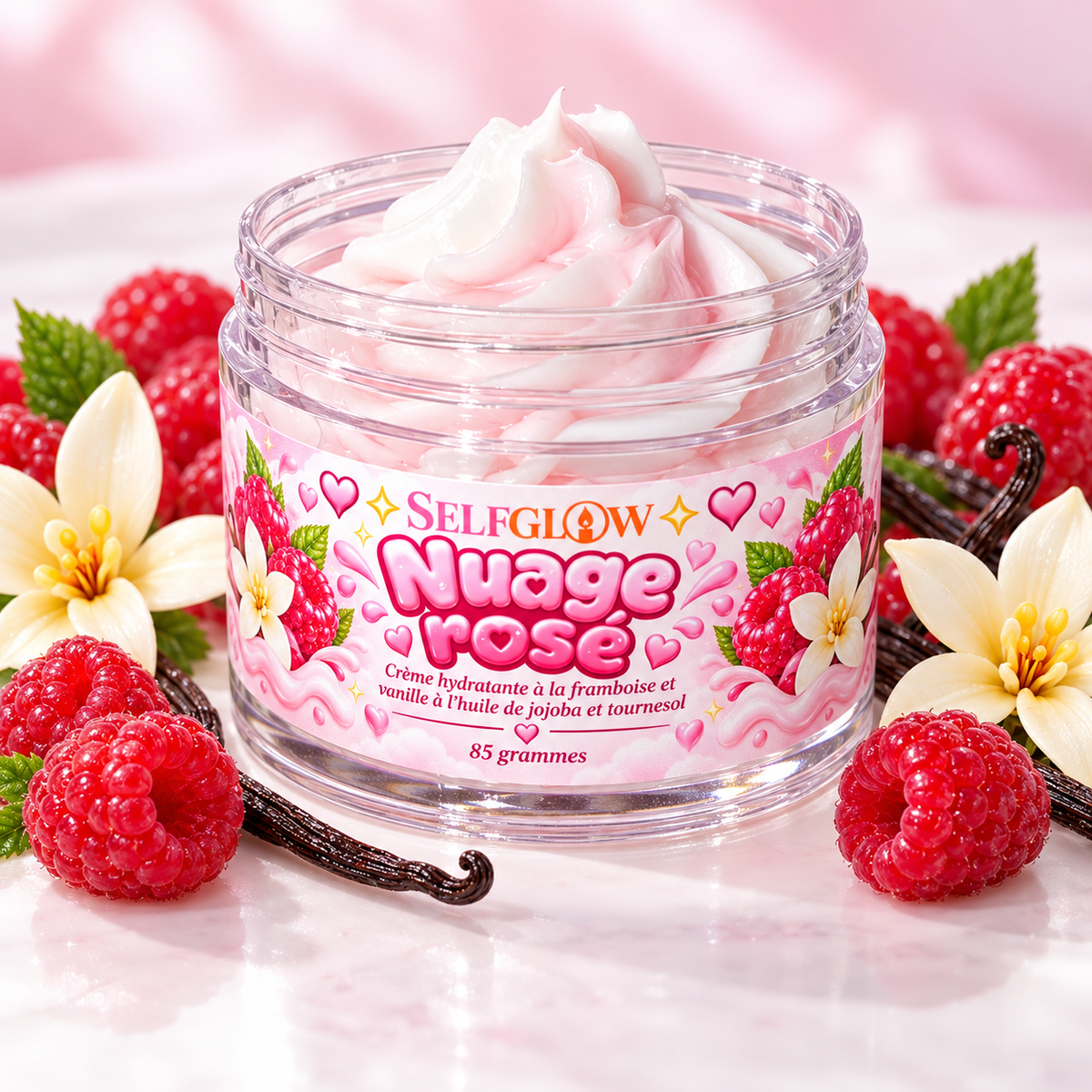 Crème hydratante - Nuage rosé