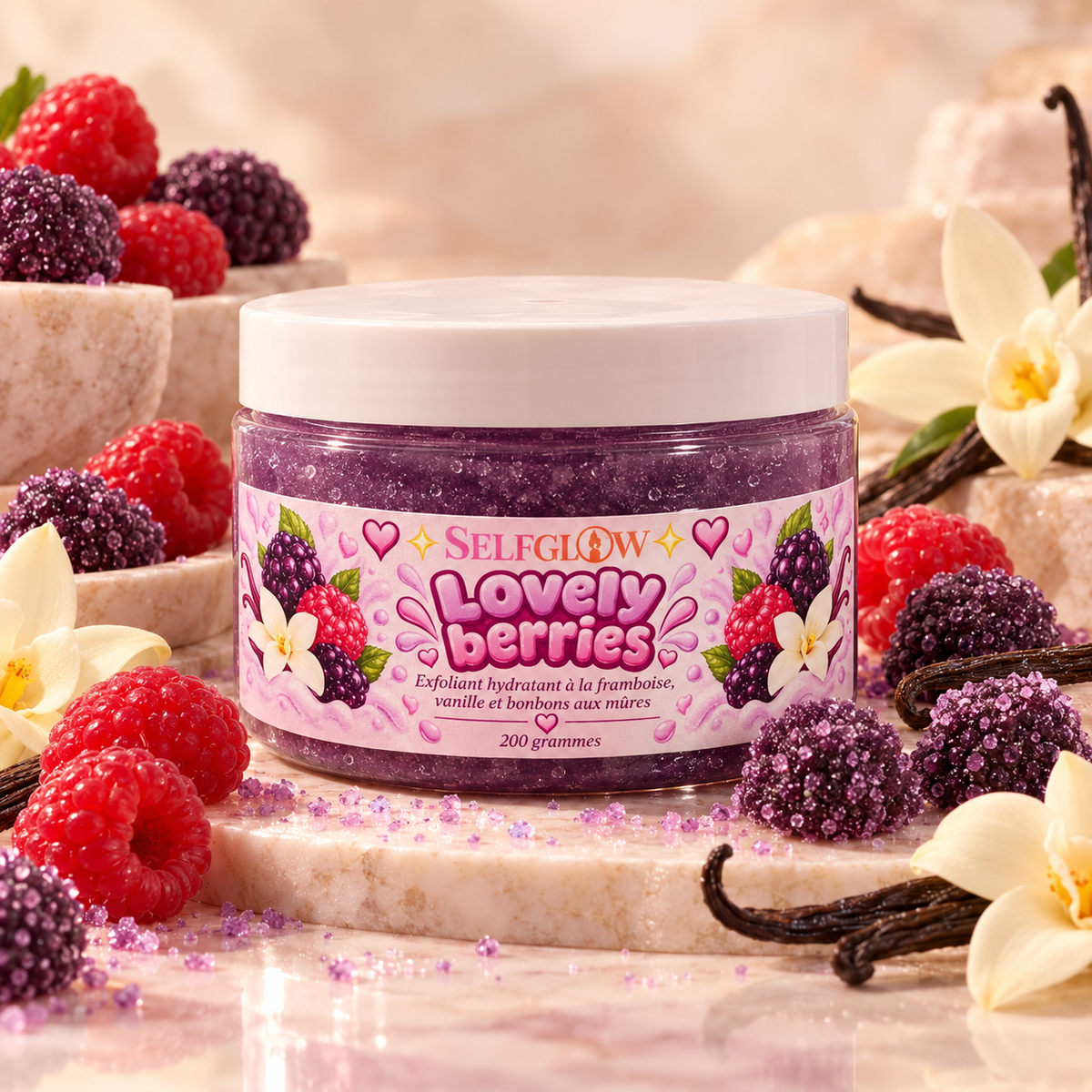 Exfoliant hydratant - lovely berries
