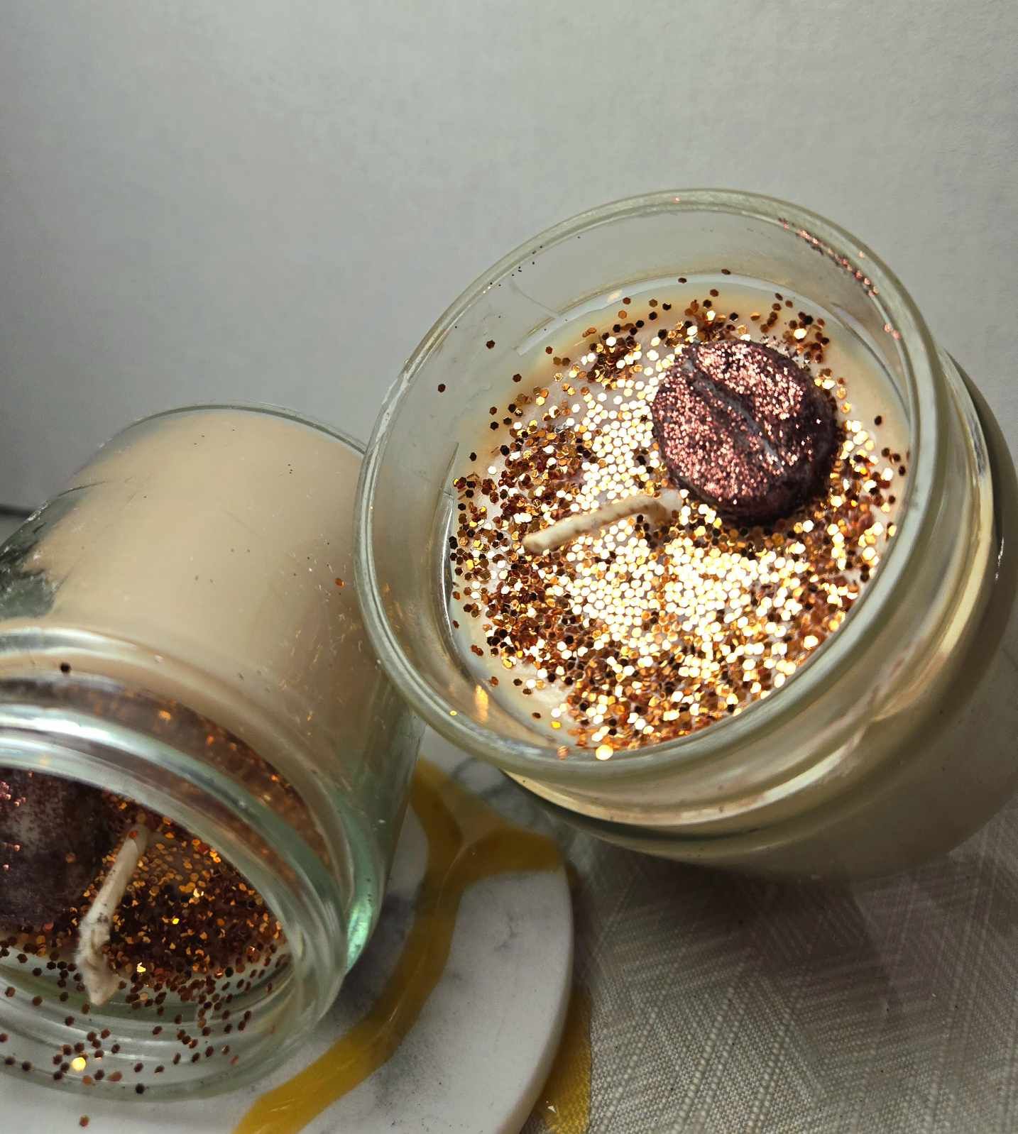 Cappucino - bougie artisanale - Cappucino glacée vanillé et caramel - dernière chance !