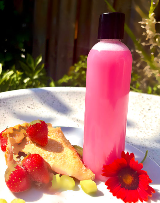 Gel douche  - Tarte rhubarbe et fraise