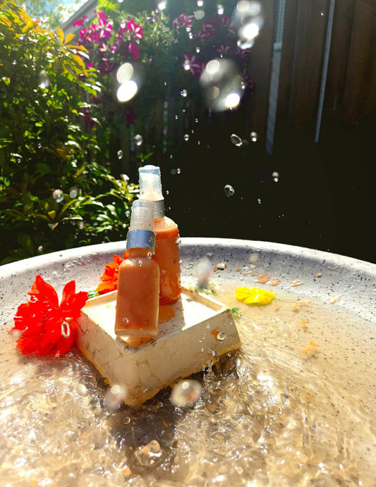 Produit pour l'été - Huile scintillante/hydratante pour le corps tropicale