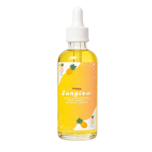Huile scintillante hydratante pour le corps - sunkiss - prévente