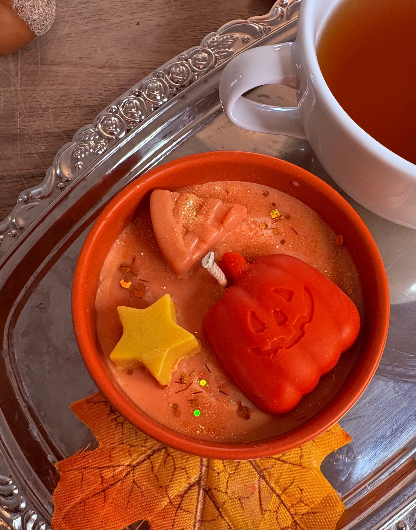 Bougie artisanale -  chai vanille , citrouille et caramel