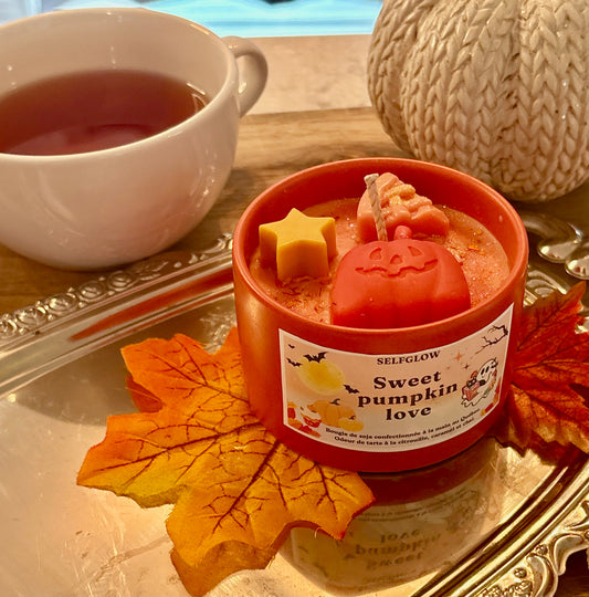 Bougie artisanale -  chai vanille , citrouille et caramel