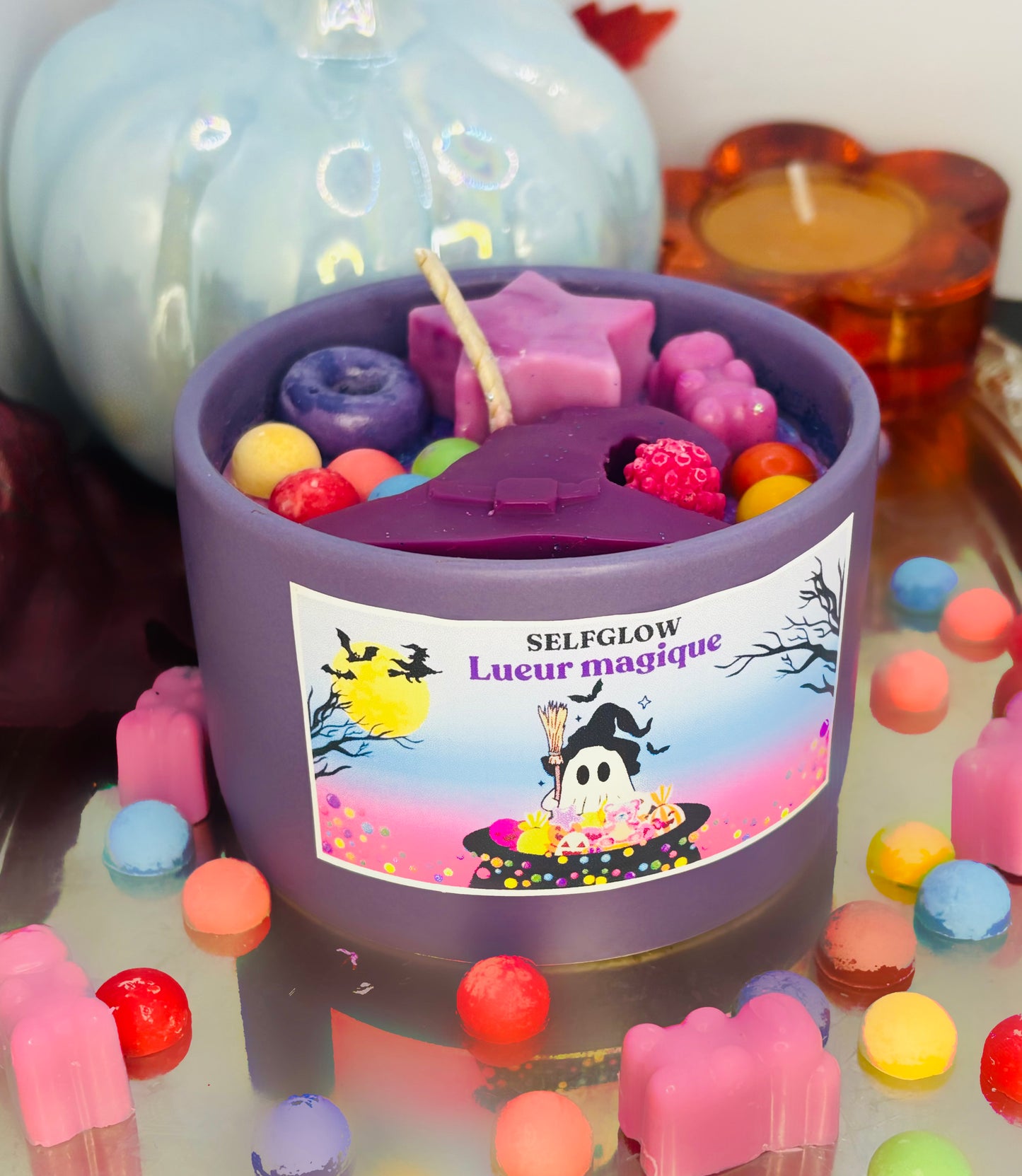 Bougie artisanale - aux bonbons fruitées