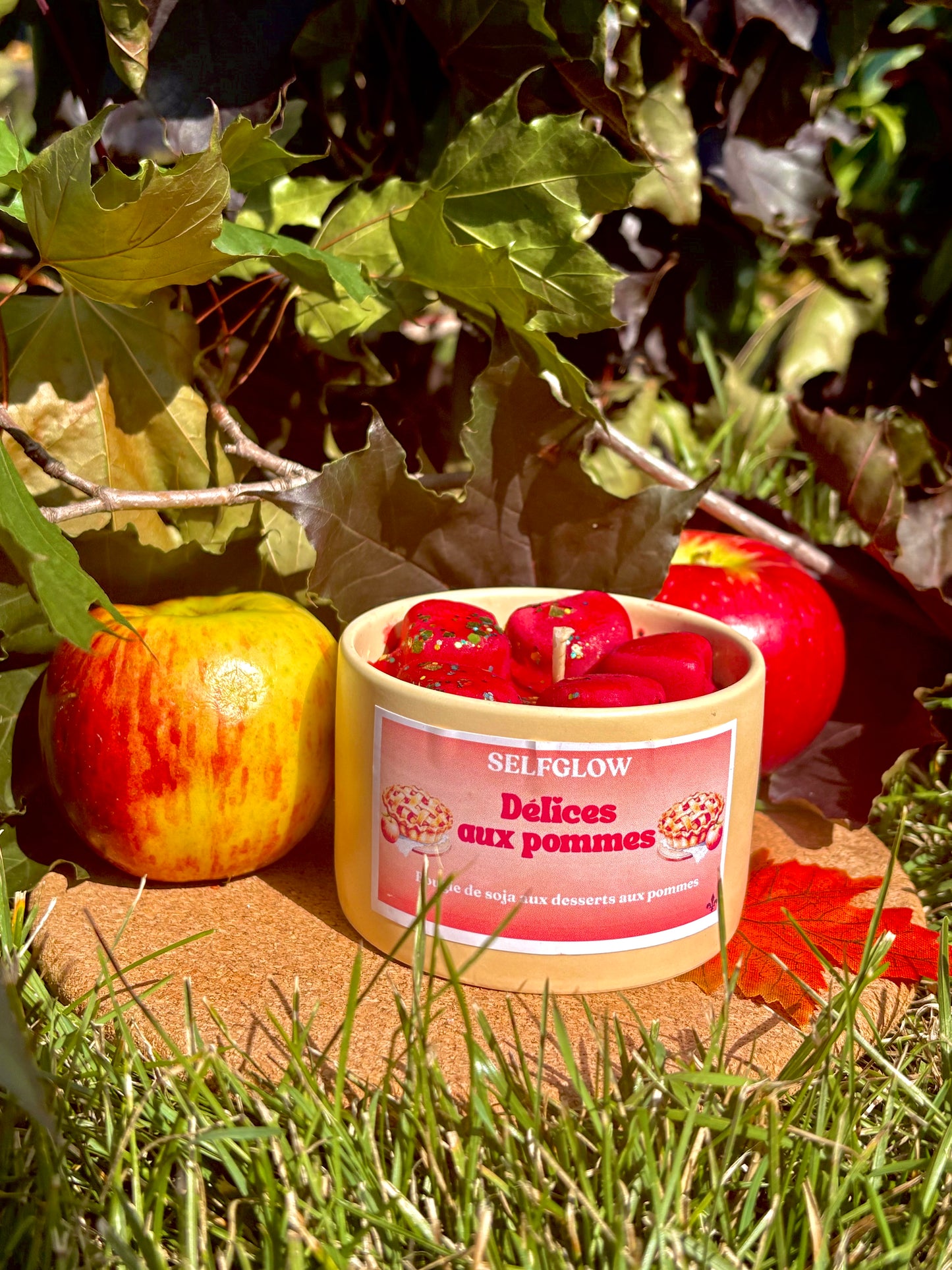 Bougie délice aux pommes