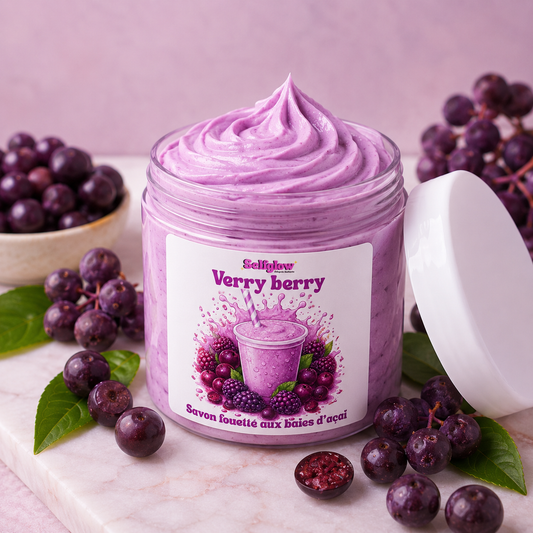 Savon fouetté - Smoothie baies açais et mûres prévente