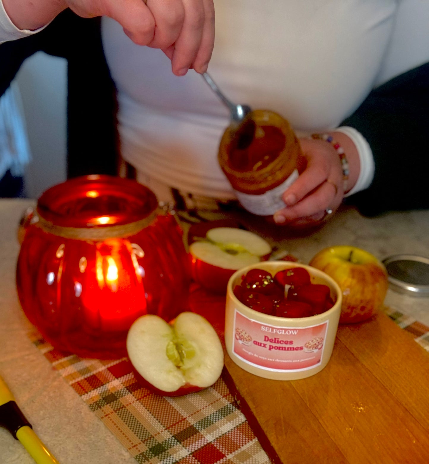 Bougie délice aux pommes