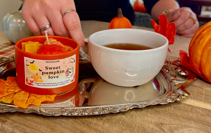 Bougie artisanale -  chai vanille , citrouille et caramel