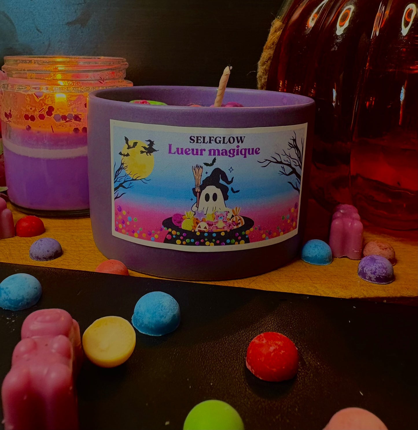Bougie artisanale - aux bonbons fruitées