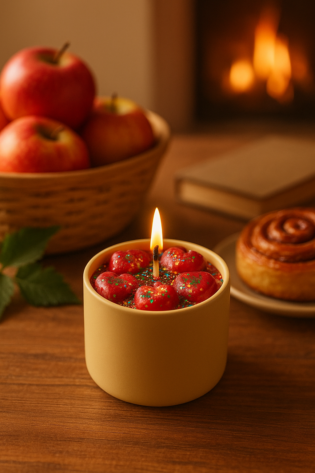 Bougie délice aux pommes