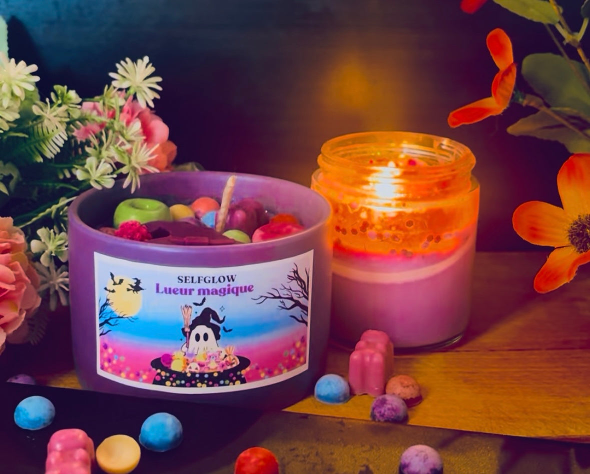 Bougie artisanale - aux bonbons fruitées