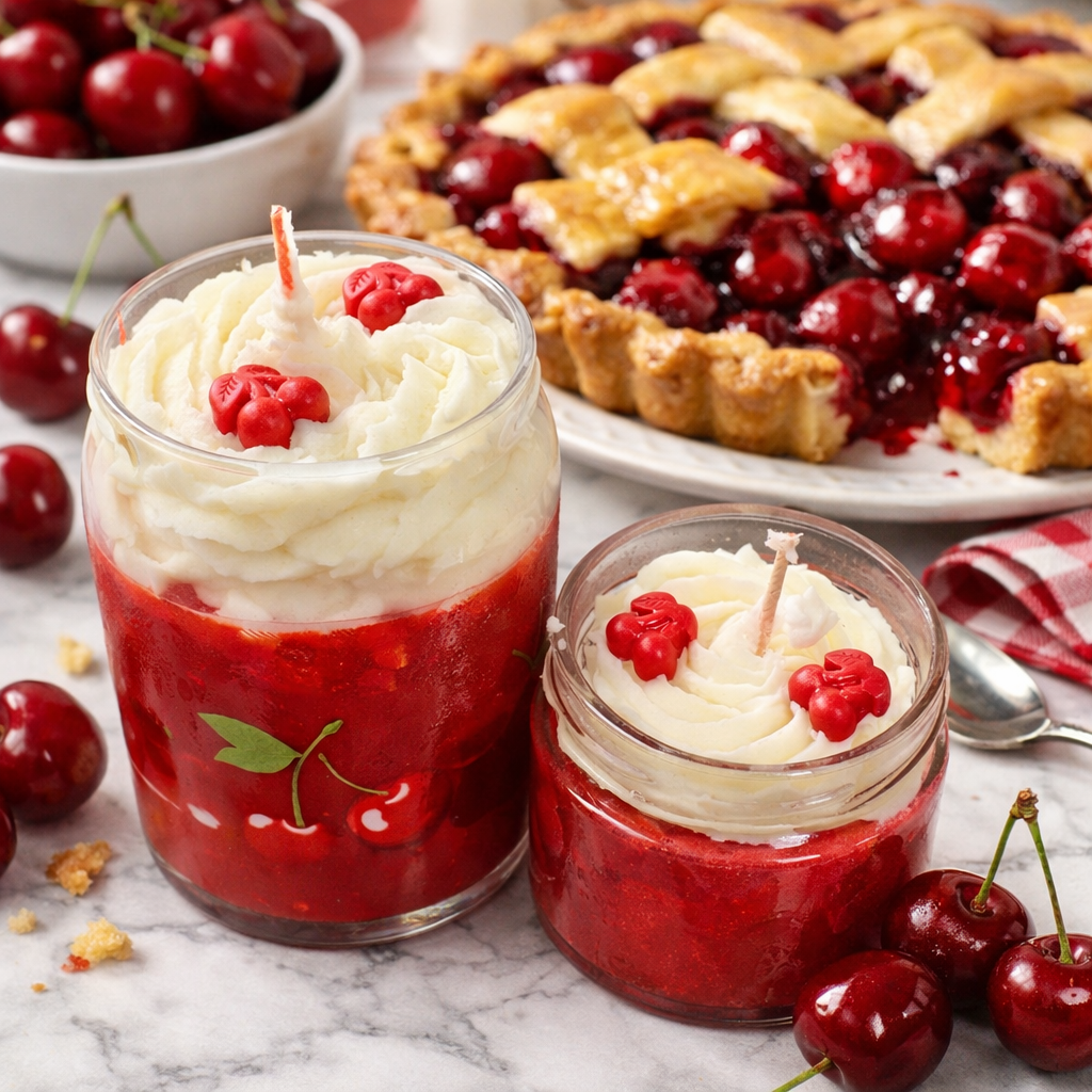 Bougie  - à la tarte à la cerise - picnic glow