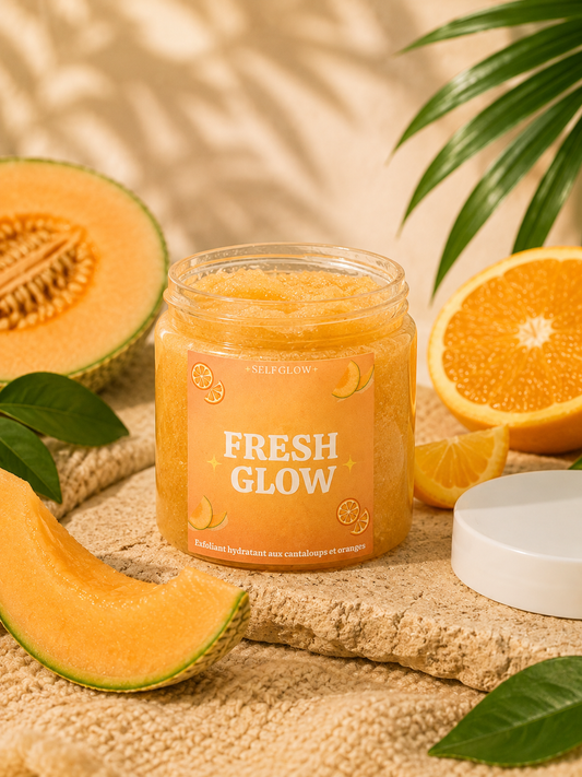 Exfoliant hydratant corporel - cantaloups oranges -