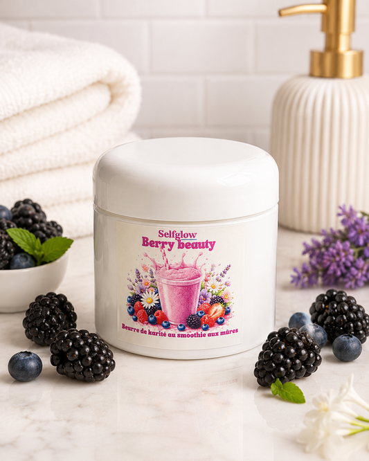 Beurre de karité hydratant/nourissant- smoothie aux mûres -