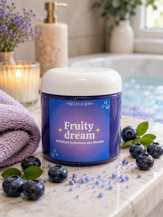 Exfoliant hydratant corps - bleuets -