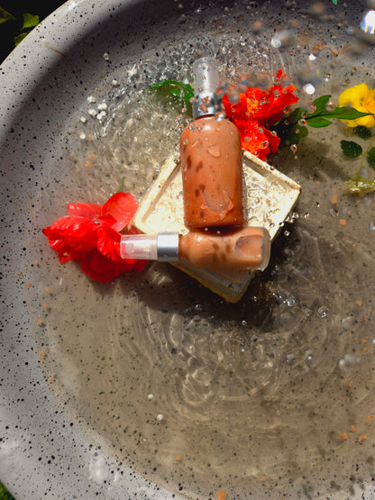 Produit pour l'été - Huile scintillante/hydratante pour le corps tropicale